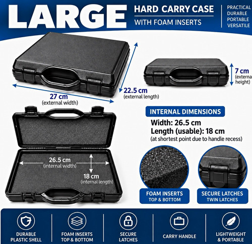 Black hard plastic - plastic, box