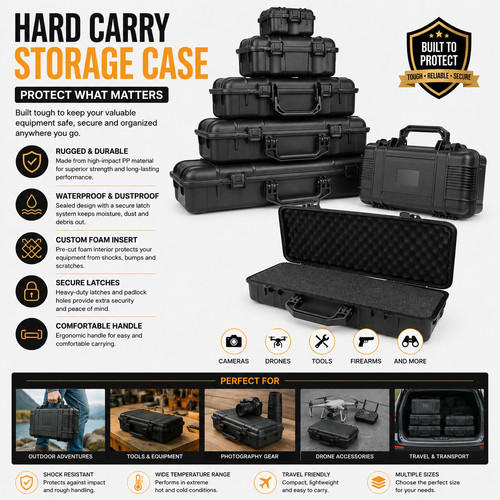 Hard carry storage case tool - storage,