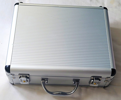 Silver aluminium hard case for - silver,